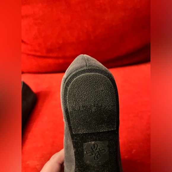 BLACK VERA WANG BALLET FLATS WITH RHINESTONES - Picture 4 of 5